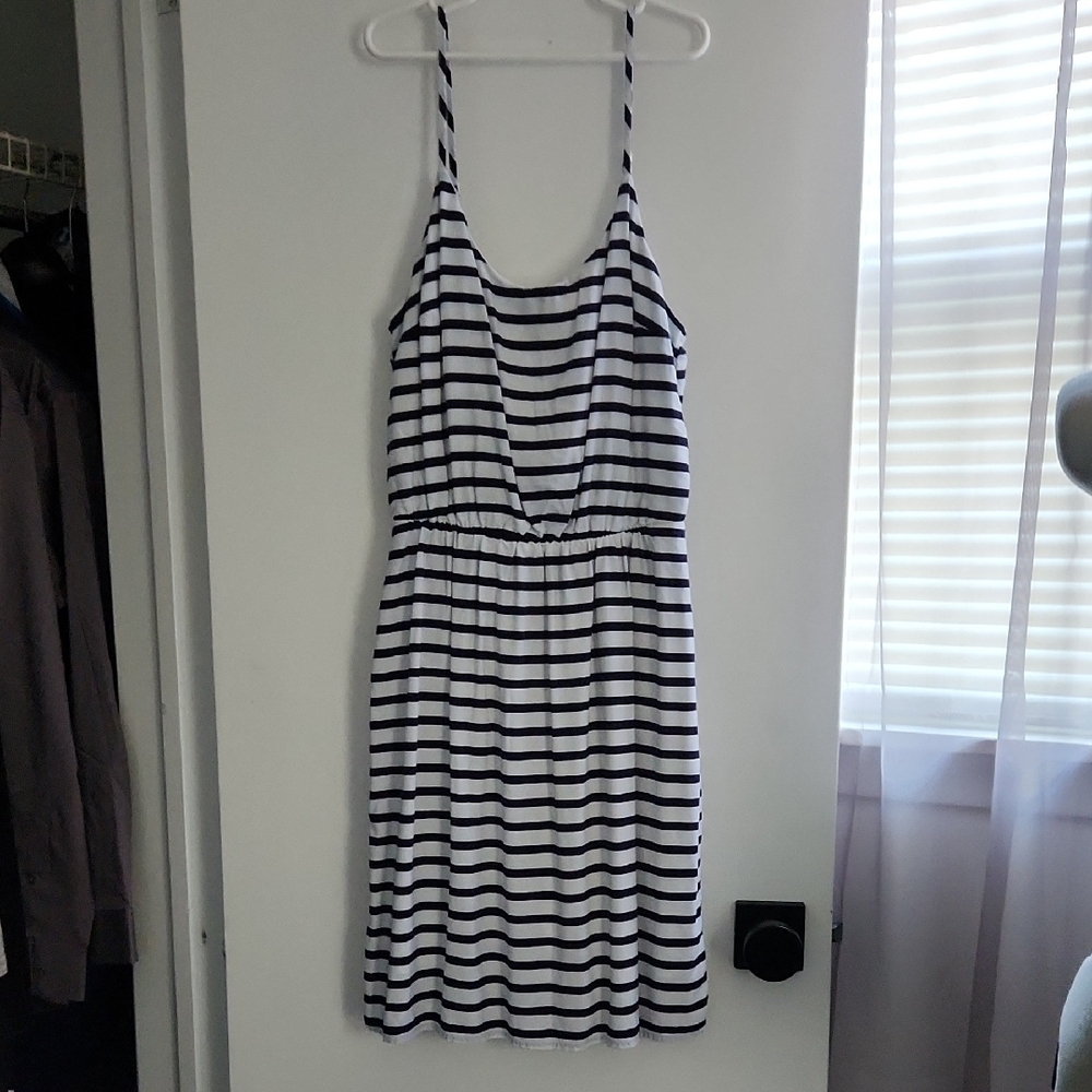 Old Navy Striped Black and White Dress